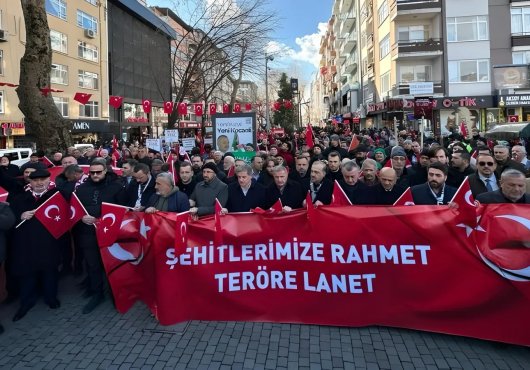 PKK Ve İsrail Lanetlendi! Filistin Ve Şehitlerimiz Için Yürüdüler