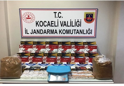 KAÇAK DOLU SİGARALAR İLE UYGULAMAYA TAKILDI