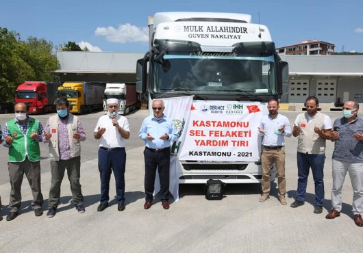 DERİNCE'DEN KASTAMONU'YA YARDIM TIRI
