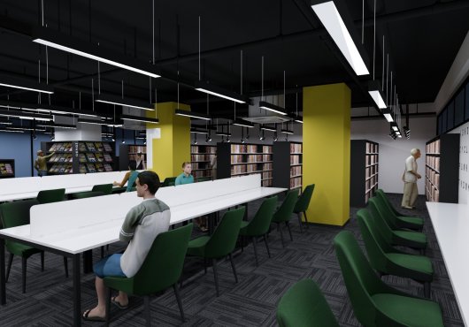 BELSA PLAZA'DA Kİ KÜTÜPHANE GENÇLERİN BULUŞMA NOKTASI OLACAK