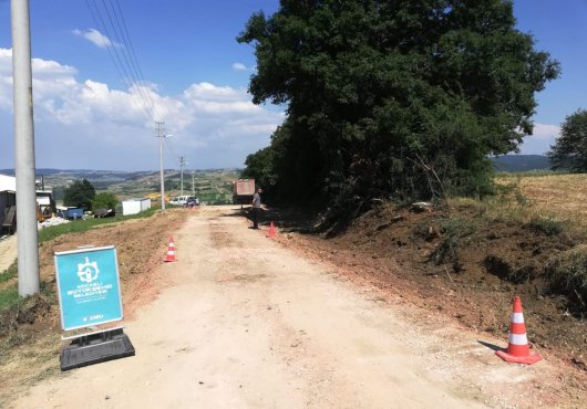 KÖRFEZ HİMMETLİ KÖY YOLU GENİŞLETİLİYOR