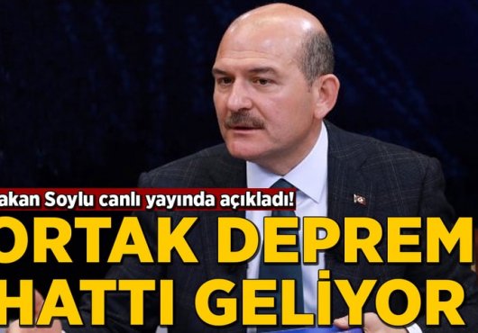 Deprem ortak hattı geliyor..