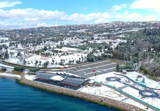 Kocaeli’den kartpostallık kar manzaraları