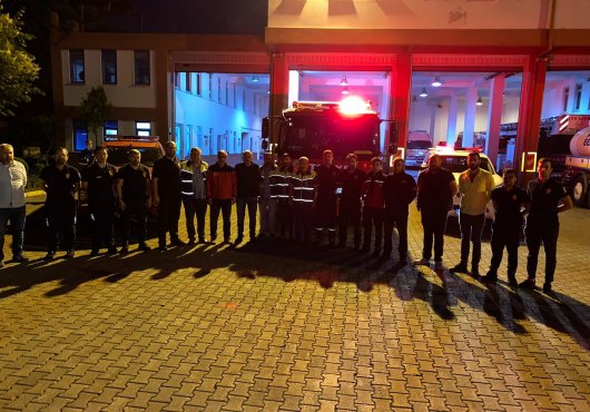 Datça’daki orman yangını için kahramanlarımız Kocaeli’den yola çıktı
