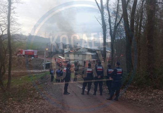 TAVUK ÇİFTLİĞİNDE KORKUTAN YANGIN
