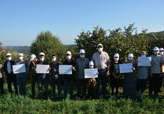 MEVSİMLİK İŞÇİLERE ŞAPKA VE MASKE