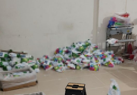 18 ton sahte deterjan ele geçirildi!