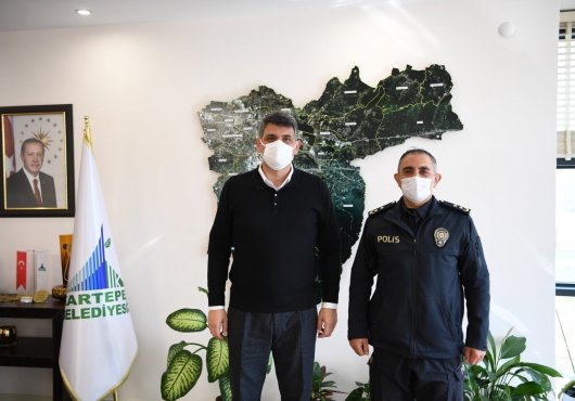 YENİ EMNİYET MÜDÜRÜ OLGUN’DAN KOCAMAN’A ZİYARET