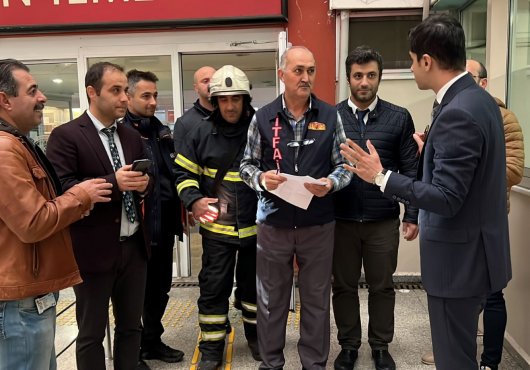    Adliyelerde gerçeğini aratmayan tatbikat