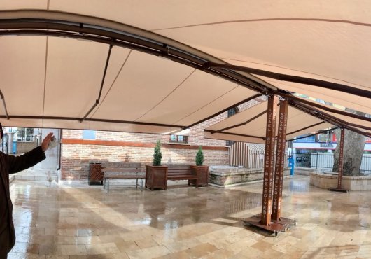 ÇINARLI CAMİİ'NE PERGOLA SİSTEMİ