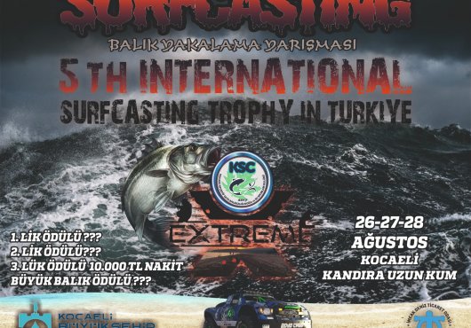5.Kocaeli Uluslararası Balık Yakalama Yarışması'na başvurular sürüyor.