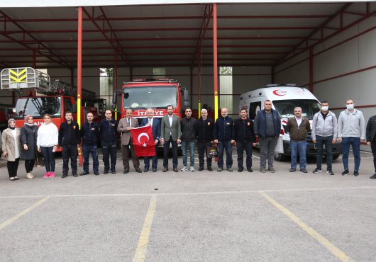 BAŞKAN AYGÜN'DEN, İTFAİYE HAFTASINDA ANLAMLI ZİYARET