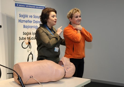 2022 yılında 740 kişiye temel ilkyardım eğitimi