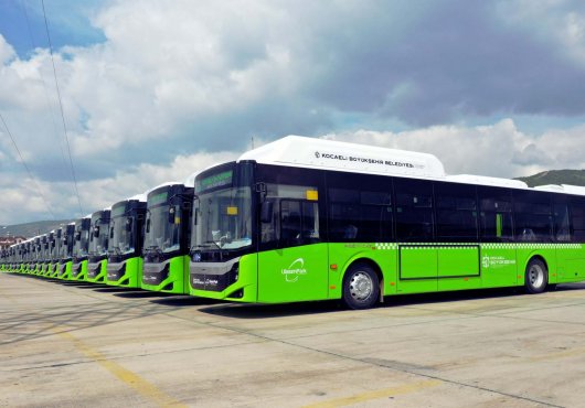 BÜYÜKŞEHİR'İN  20 YENİ OTOBÜSÜ SEFERLERE BAŞLADI