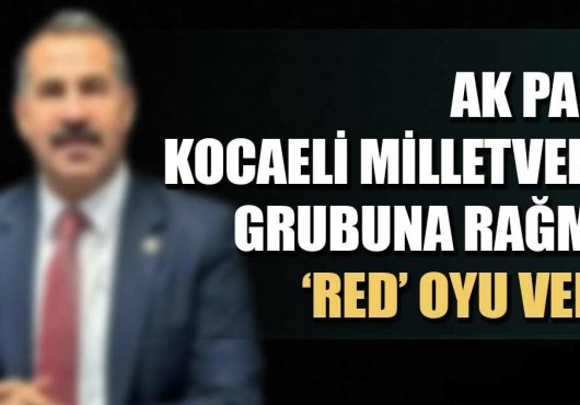 AK Parti Kocaeli Milletvekili grubuna rağmen ‘RED’ oyu verdi