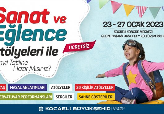 Büyükşehir’den yarıyıl tatilinde sanat ve eğlence atölyeleri
