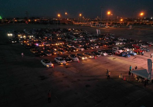 Kartepe’de arabada sinemaya yoğun ilgi