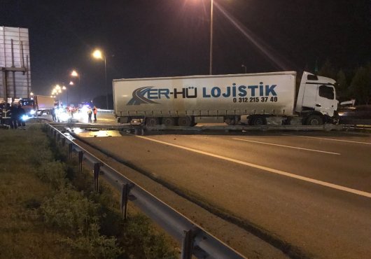 TEM'DE YOL KAPATAN KAZA