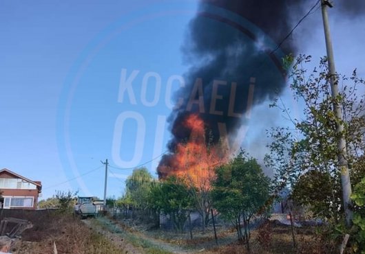 KANDIRA'DA VİLLA YANGINI