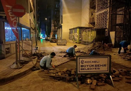 Yol Bakım Timi’nden gece operasyonu