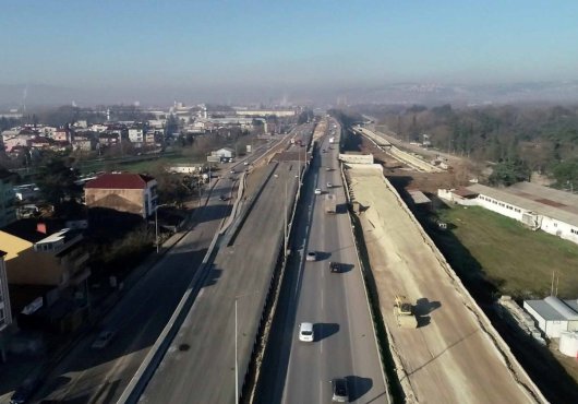 D-100 Ankara istikameti asfaltlanmaya başladı