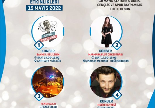 19 MAYIS GÖLCÜK’TE COŞKUYLA KUTLANACAK