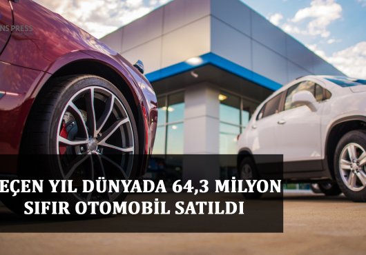 GEÇEN YIL DÜNYADA 64,3 MİLYON SIFIR OTOMOBİL SATILDI