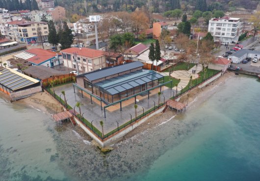 DARICA SAHİLİNİN İNCİSİ RESTORANDA İMALATLAR TAMAMLANDI