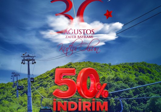 Kartepe Teleferik, 30 Ağustos’ta yüzde 50 indirimli