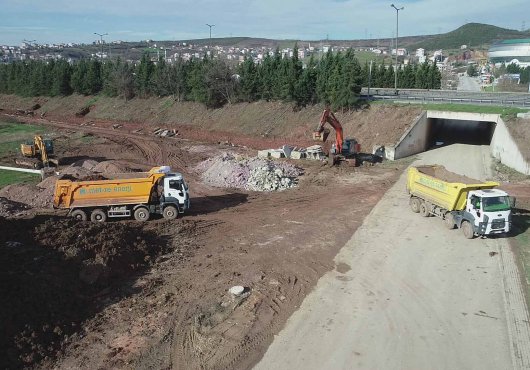ALİKAHYA BAĞLANTI YOLUNA İLK KAZMA