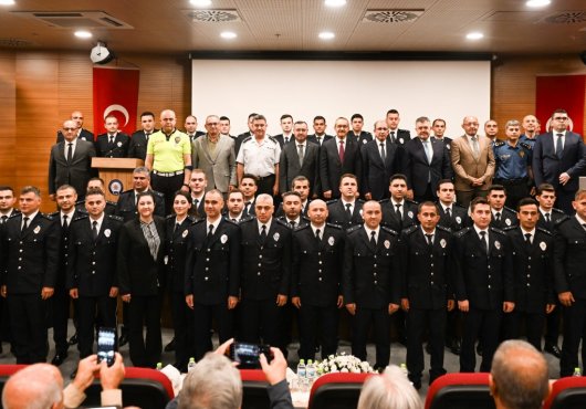 Vali Yavuz, İl Emniyet Müdürlüğü Rütbe Terfi Törenine Katıldı