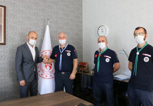 İZCİLERDEN, AKTÜRK'E HAYIRLI OLSUN ZİYARETİ