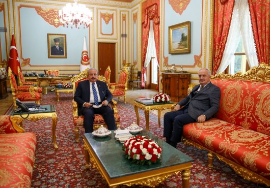 BAŞKAN AYGÜN'DEN  TBMM BAŞKANI ŞENTOP'A ZİYARET