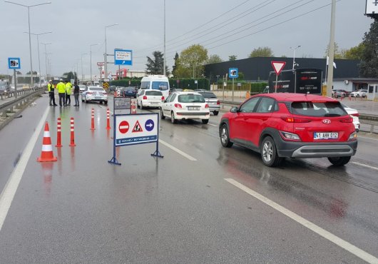 Stadyum yolu projesinde D-100 Ankara istikameti güney yan yola aktarıldı